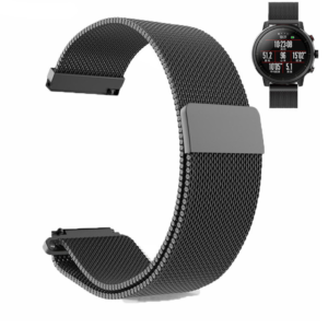 Pulseira De Metal Milanese Magnética 20mm, Preto ou Prata - Imagem 11