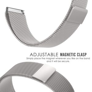 Pulseira De Metal Milanese Magnética 20mm, Preto ou Prata - Imagem 15