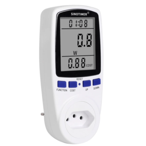 Wattímetro Digital Medidor Consumo De Energia Bivolt 110v/220v Novo - Imagem 3
