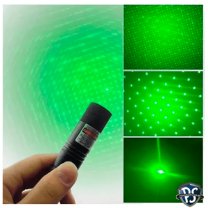 Caneta Laser Pointer Verde Ultra Forte Alcance 50km Usb Com Star Caps - Imagem 9