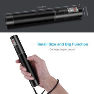 Caneta Laser Pointer Verde Ultra Forte Alcance 50km Usb Com Star Caps - Imagem 7