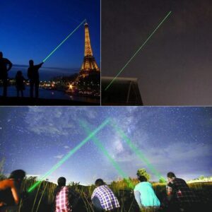 Caneta Laser Pointer Verde Ultra Forte Alcance 50km Usb Com Star Caps - Imagem 10