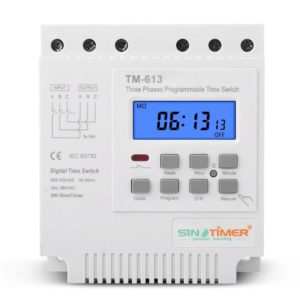 Temporizador Timer Trifásico Digital Programável 380v 16a Nf - Imagem 5