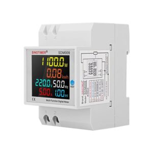 Wattímetro Voltímetro Amperímetro 110v 220v 100a Disjuntor - Imagem 3