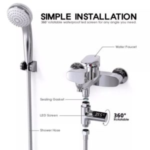 Termômetro De Água Digital Chuveiro Pia Banheira C Tela Led - Imagem 10