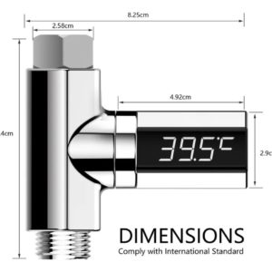 Termômetro De Água Digital Chuveiro Pia Banheira C Tela Led - Imagem 4