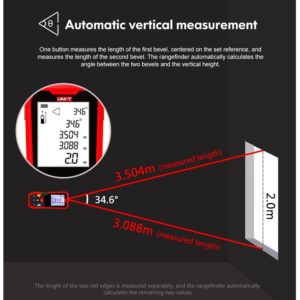 Trena A Laser 100 Metros Profissional Uni-t Lm100 Nível Área - Imagem 6