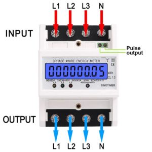 Medidor de Consumo de energia Wattímetro Trifásico 380v - Imagem 4