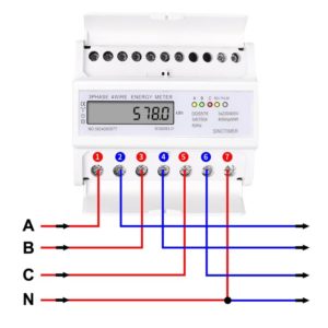 Medidor de Consumo de energia Wattímetro Trifásico 380v - Imagem 5