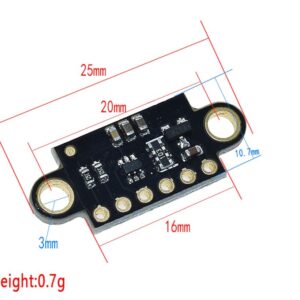 Sensor De Distância Laser Vl53l1x Lidar Tof I2c 4m 400cm - Imagem 3