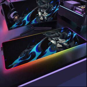 Mouse Pad Gamer Valorant Led Rgb Extra Grande 80x30cm Com Efeitos - Imagem 6
