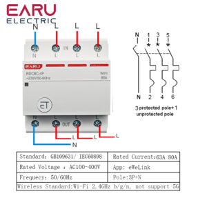 Disjuntor Temporizador Trifásico Wifi 80a Controle Via App - Imagem 3