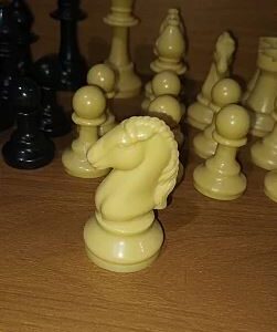 Jogo De Xadrez Tabuleiro Flexível De Lona + Peças Rei 8.6cm Nf - Imagem 9