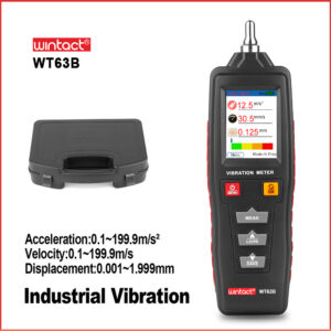 Medidor De Vibração Portátil Digital Vibrômetro Wintact Wt63b - Imagem 5