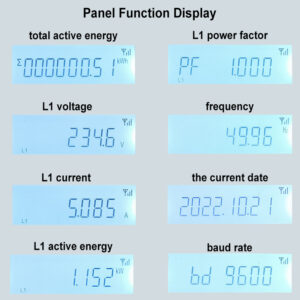 Wattímetro Trifásico Digital Wifi 2.4 110v/400v 50/60hz 80a - Imagem 9