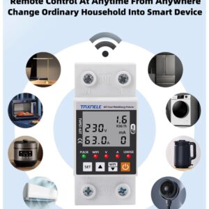 Protetor De Sobretensão Com Wattimetro Wifi Tvps1-63t 220v - Imagem 3