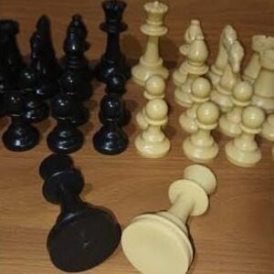 Jogo De Xadrez Tabuleiro Flexível De Lona + Peças Rei 8.6cm Nf - Imagem 16