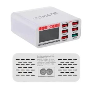 Carregador Inteligente Usb 6 Portas Display Digital com Medidor De Voltagem - Imagem 5
