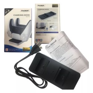 Base Charging Dock 2 Controles Ps5 Carregador Dualsense Playstation 5 - Imagem 6