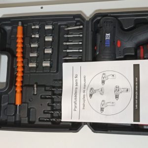 Furadeira / Parafusadeira 21v com 2 Baterias + Maleta para transporte com Conjunto de Ferramentas - Imagem 6