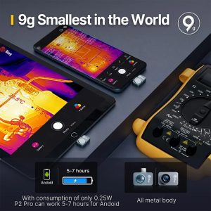 Câmera Térmica Infiray P2 Pro com Lente Macro Para ANDROID e IOS Visão Noturna Caça Pesca Termal - Imagem 20