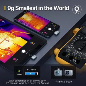 Câmera Térmica Infiray P2 Pro com Lente Macro Para ANDROID e IOS Visão Noturna Caça Pesca Termal - Imagem 26