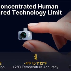 Câmera Térmica Infiray P2 Pro com Lente Macro Para ANDROID e IOS Visão Noturna Caça Pesca Termal - Imagem 10