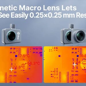 Câmera Térmica Infiray P2 Pro com Lente Macro Para ANDROID e IOS Visão Noturna Caça Pesca Termal - Imagem 9