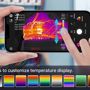 Câmera Térmica Infiray P2 Pro com Lente Macro Para ANDROID e IOS Visão Noturna Caça Pesca Termal - Imagem 7