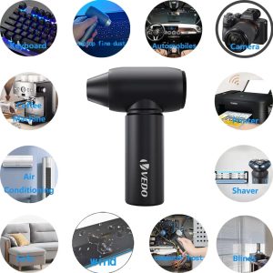 Soprador De Ar Sem Fio Espanador Limpeza 9000mah Portatil - Imagem 3