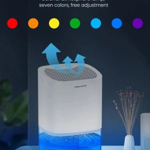 Desumidificador De Ar Elétrico Antimofo Silencioso Capacidade de 1 Litro - Imagem 9