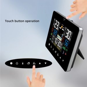 Estação Meteorológica Higrotermografo Wireless Touch Portatil - Imagem 6