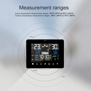 Estação Meteorológica Higrotermografo Wireless Touch Portatil - Imagem 8