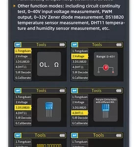 Osciloscópio Fnirsi DSO-TC3 3 em 1 Portátil E Testador De Componentes - Imagem 9