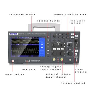 Osciloscópio De Bancada Hantek DSO2D15 Gerador de Funções 2 Canais 150mhz - Imagem 6