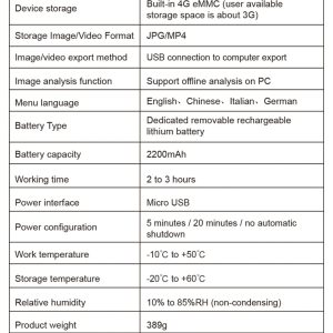 Câmera Térmica RX-500 A-BF Infravermelho Termográfica Medição Temperatura 256x192 - Imagem 15