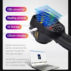 Câmera Térmica RX-500 A-BF Infravermelho Termográfica Medição Temperatura 256x192 - Imagem 8