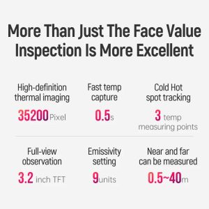 Câmera Térmica RX-500 A-BF Infravermelho Termográfica Medição Temperatura 256x192 - Imagem 11