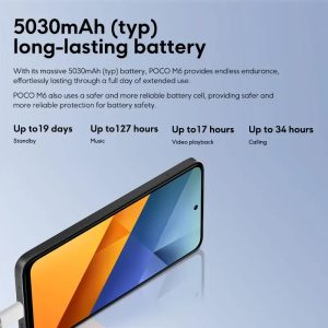 Telefone Celular Xiaomi POCO M6 8GB de RAM / 256GB de ROM Smartphone Versão Global com NFC Tela de 6,79" 90Hz - Imagem 11