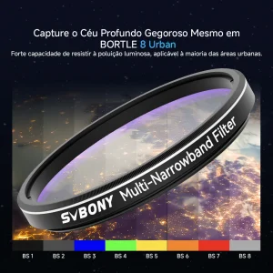 Fotografia de céu profundo com o filtro SVBONY SV240