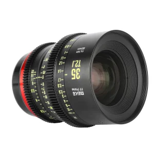 Lente de cinema Meike Prime vista de frente