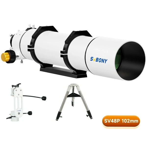 SVBONY SV48P de 102 mm com montagem SV225 e tripé SV225T