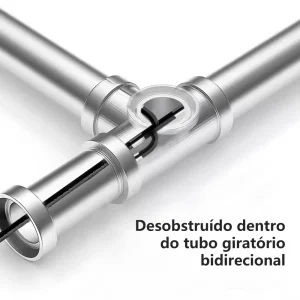 Sonda articulada do WDLUCKY LP505 dentro de um tubo