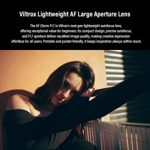 Lente leve Viltrox Air com abertura F1.7