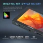 Tela do FEELWORLD F7 PLUS com imagem fiel