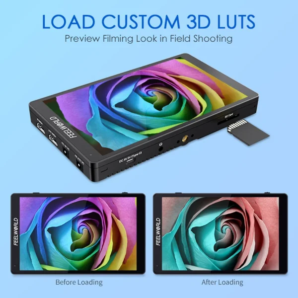 LUTs 3D personalizadas no FEELWORLD F7 PRO