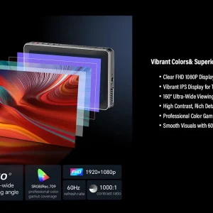 LUT 3D e forma de onda no monitor Viltrox DC-X2