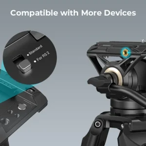 Encaixes da cabeça do SmallRig AD-01 para mais equipamentos