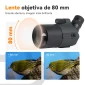 Objetiva de 80 mm da luneta SVBONY SV41 Pro