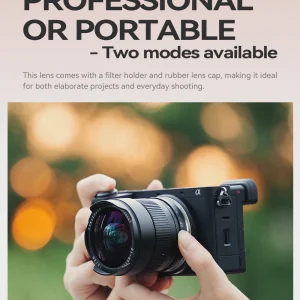 TTArtisan 10mm F2 com o suporte de filtro ou com a tampa de borracha